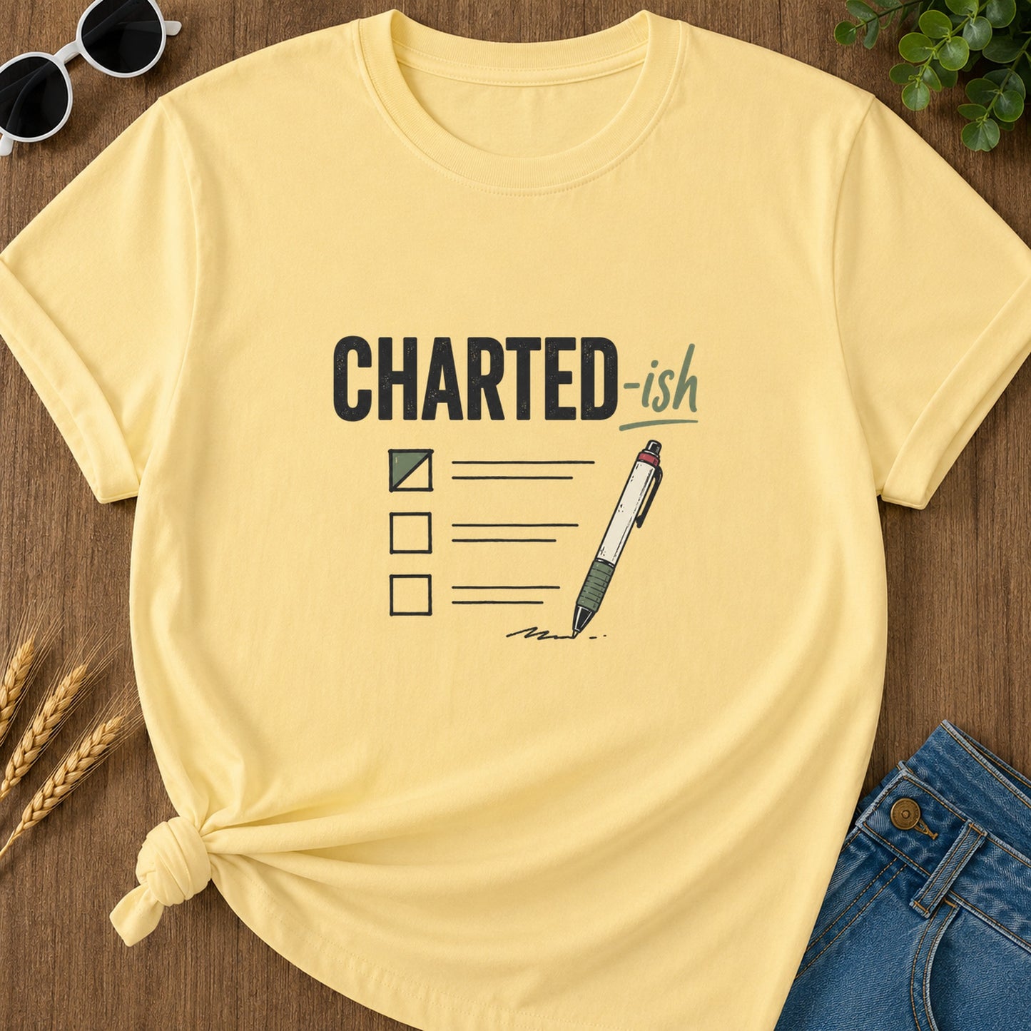 Charted Ish T-Shirt - Butter