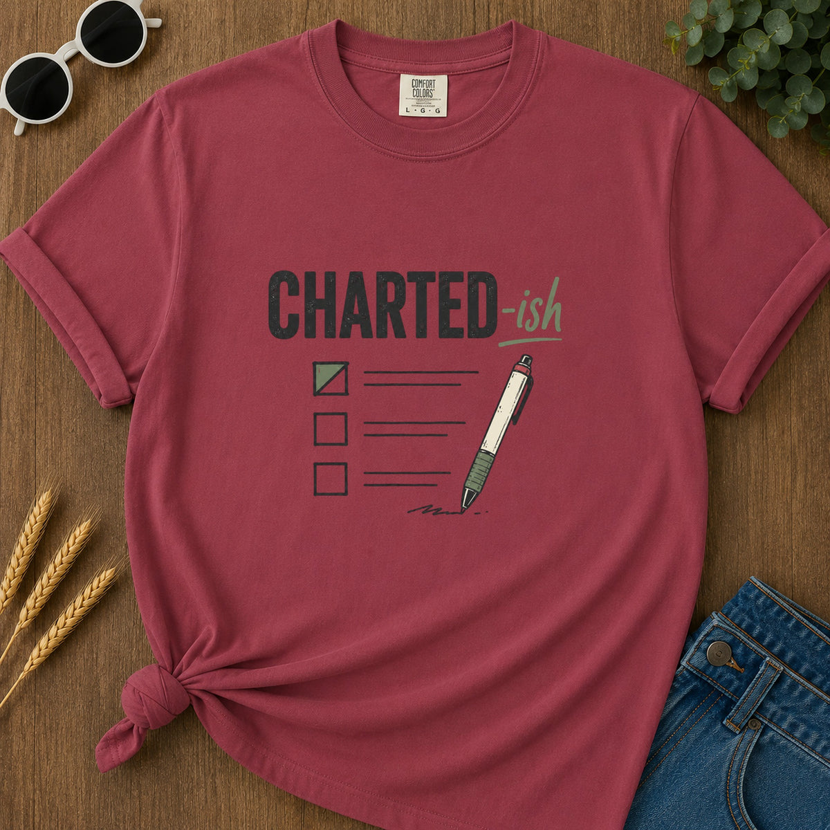 Charted Ish T-Shirt - Chili