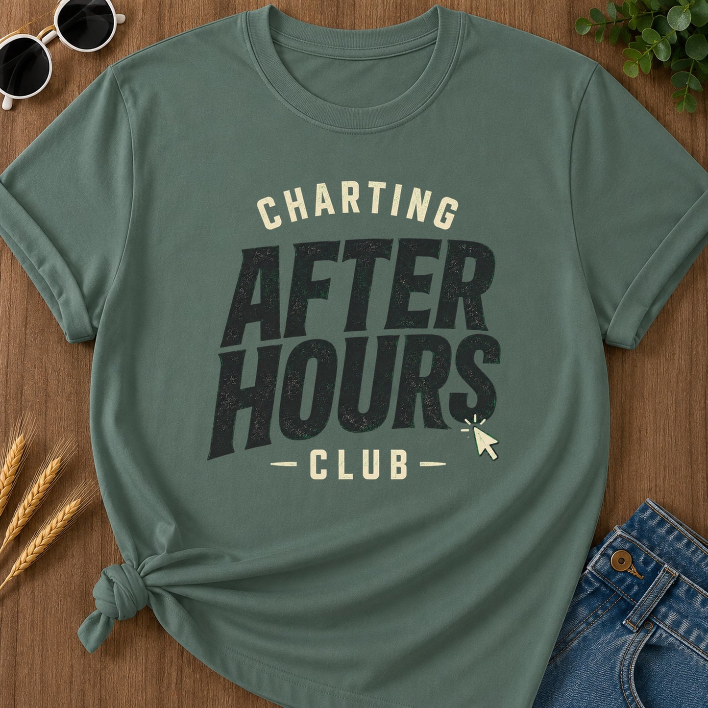 Charting After Hours Club T-Shirt - Blue Spruce