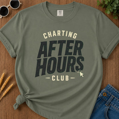 Charting After Hours Club T-Shirt - Moss