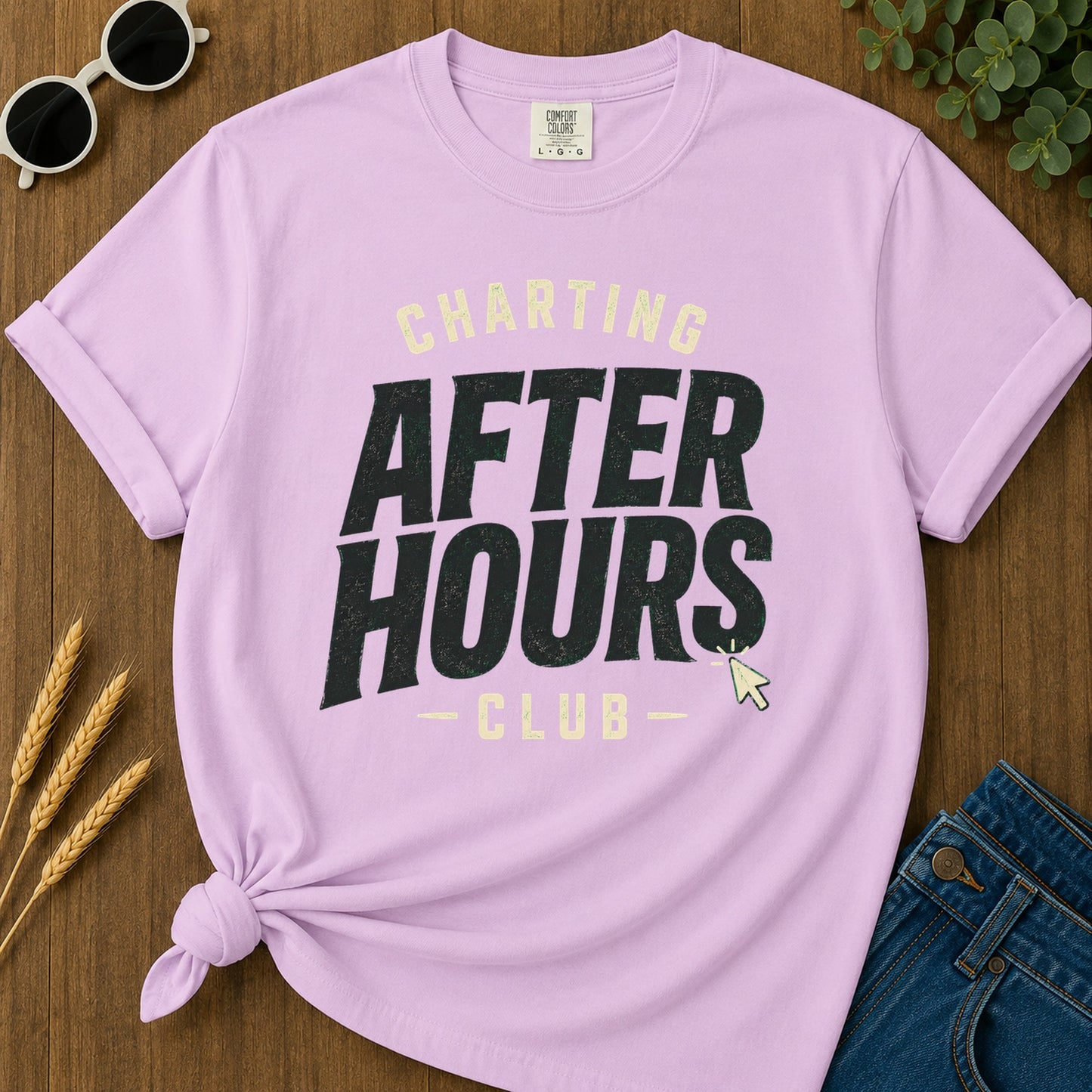 Charting After Hours Club T-Shirt - Orchid