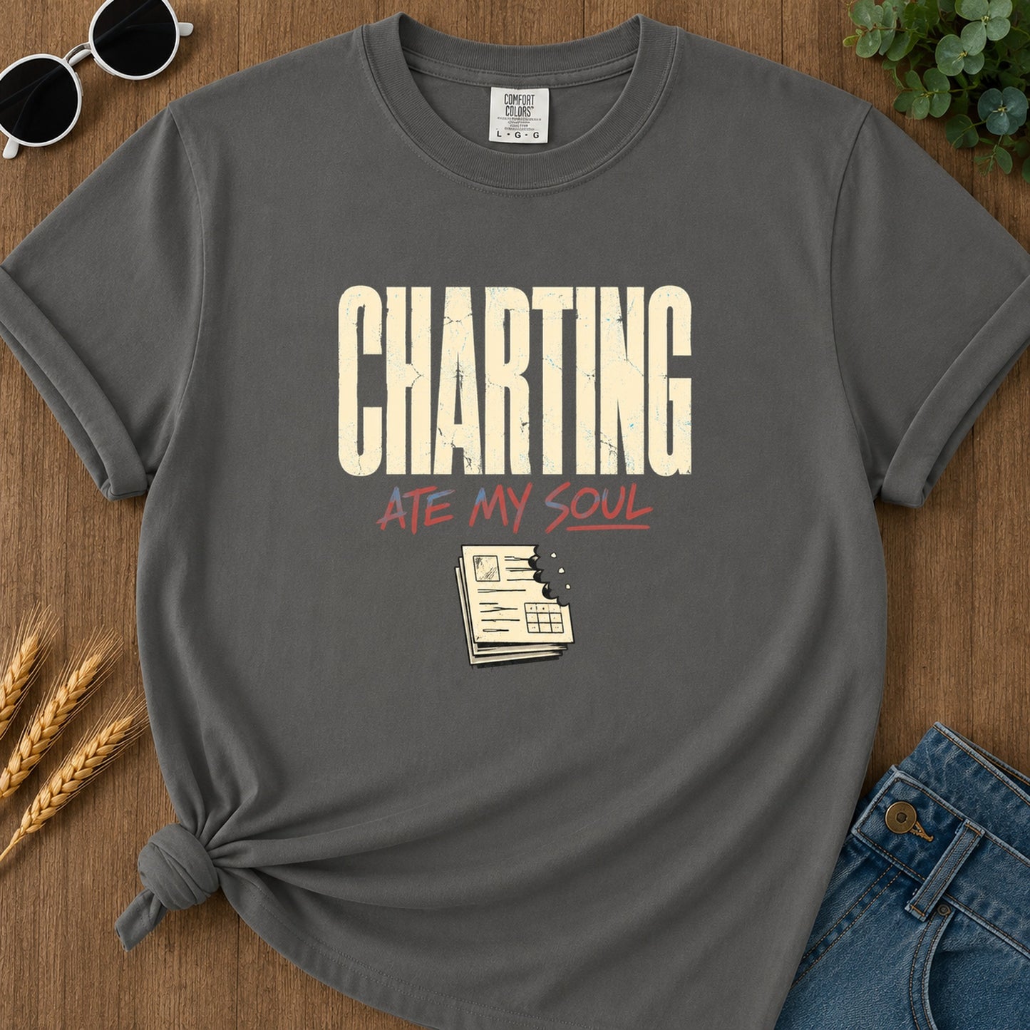 Charting Ate My Soul T-Shirt - Pepper