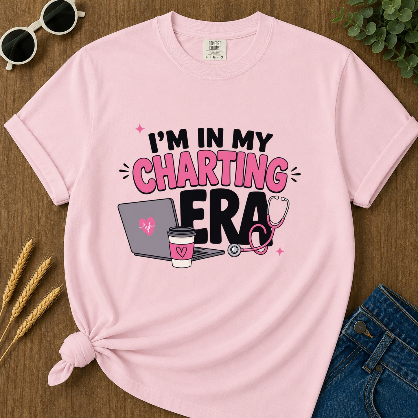 Charting Era T-Shirt - Blossom