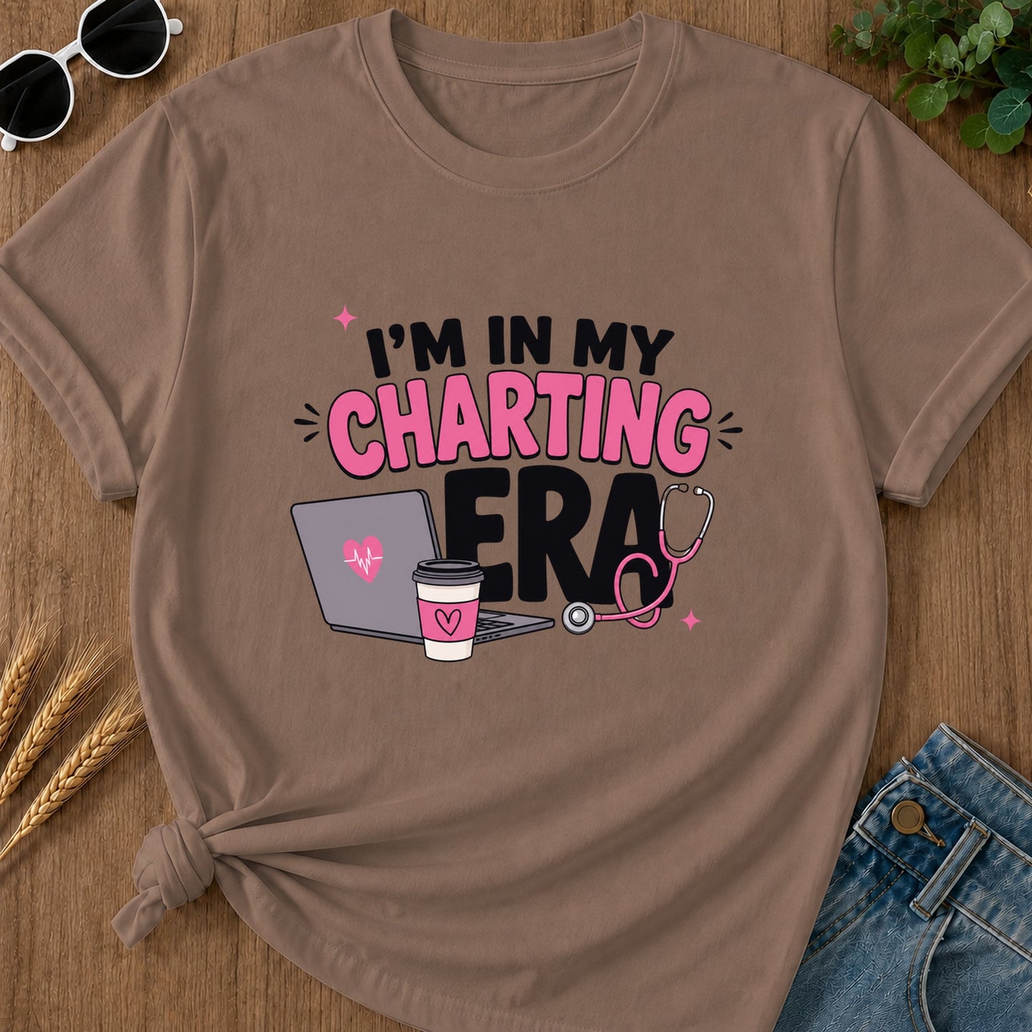 Charting Era T-Shirt - Espresso