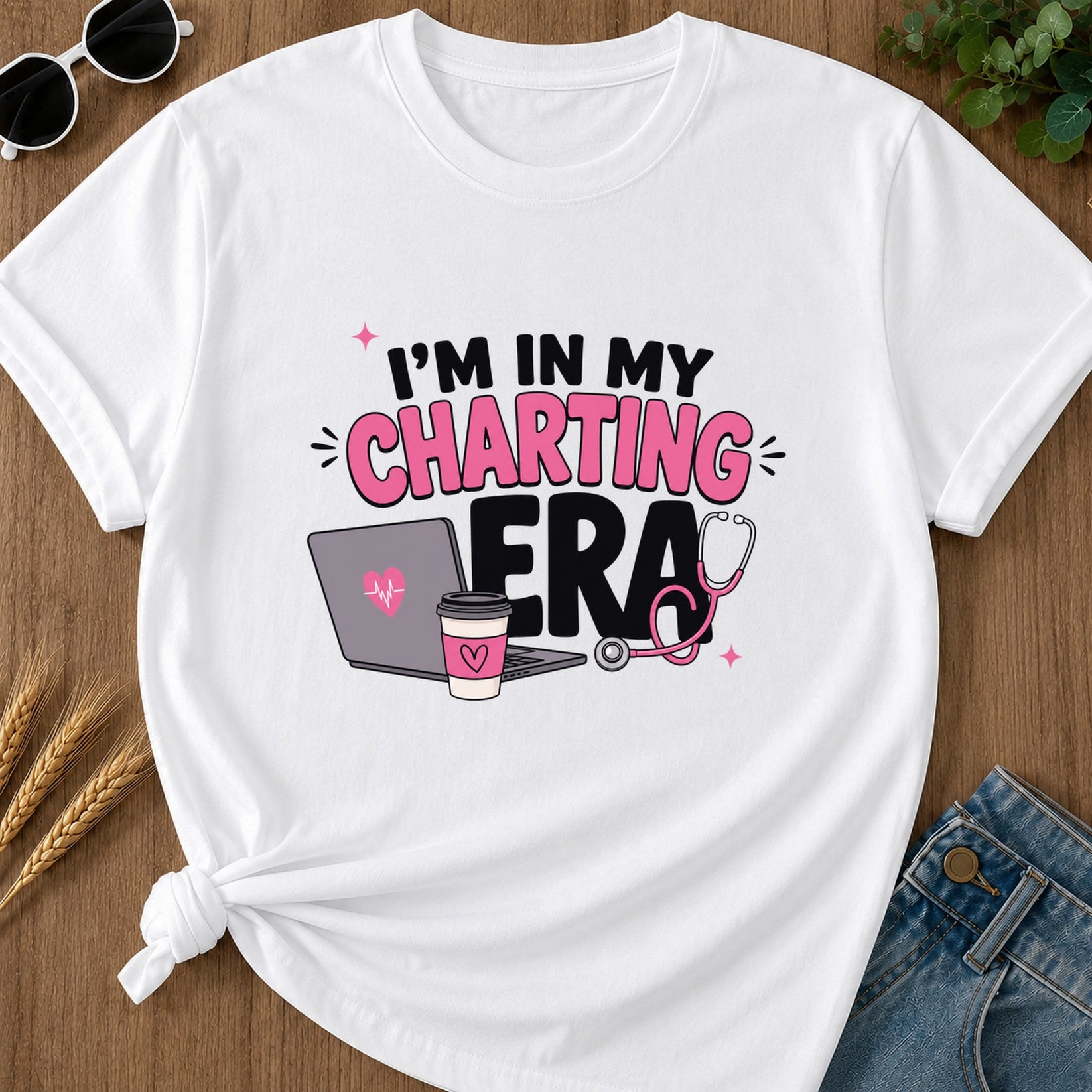 Charting Era T-Shirt - White
