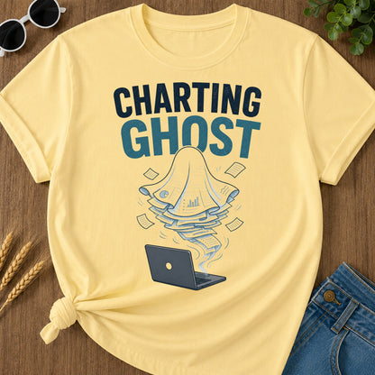 Charting Ghost T-Shirt - Butter