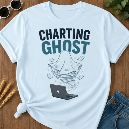 Charting Ghost T-Shirt - Chambray