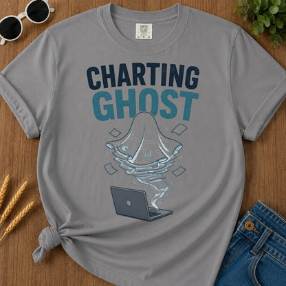 Charting Ghost T-Shirt - Grey