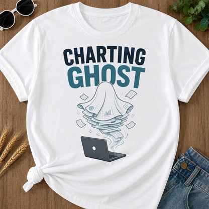 Charting Ghost T-Shirt - White