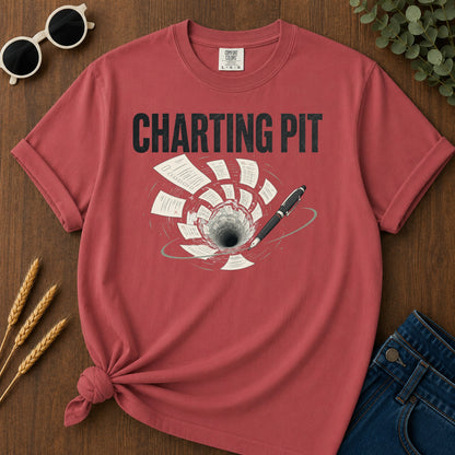 Charting Pit T-Shirt - Crimson