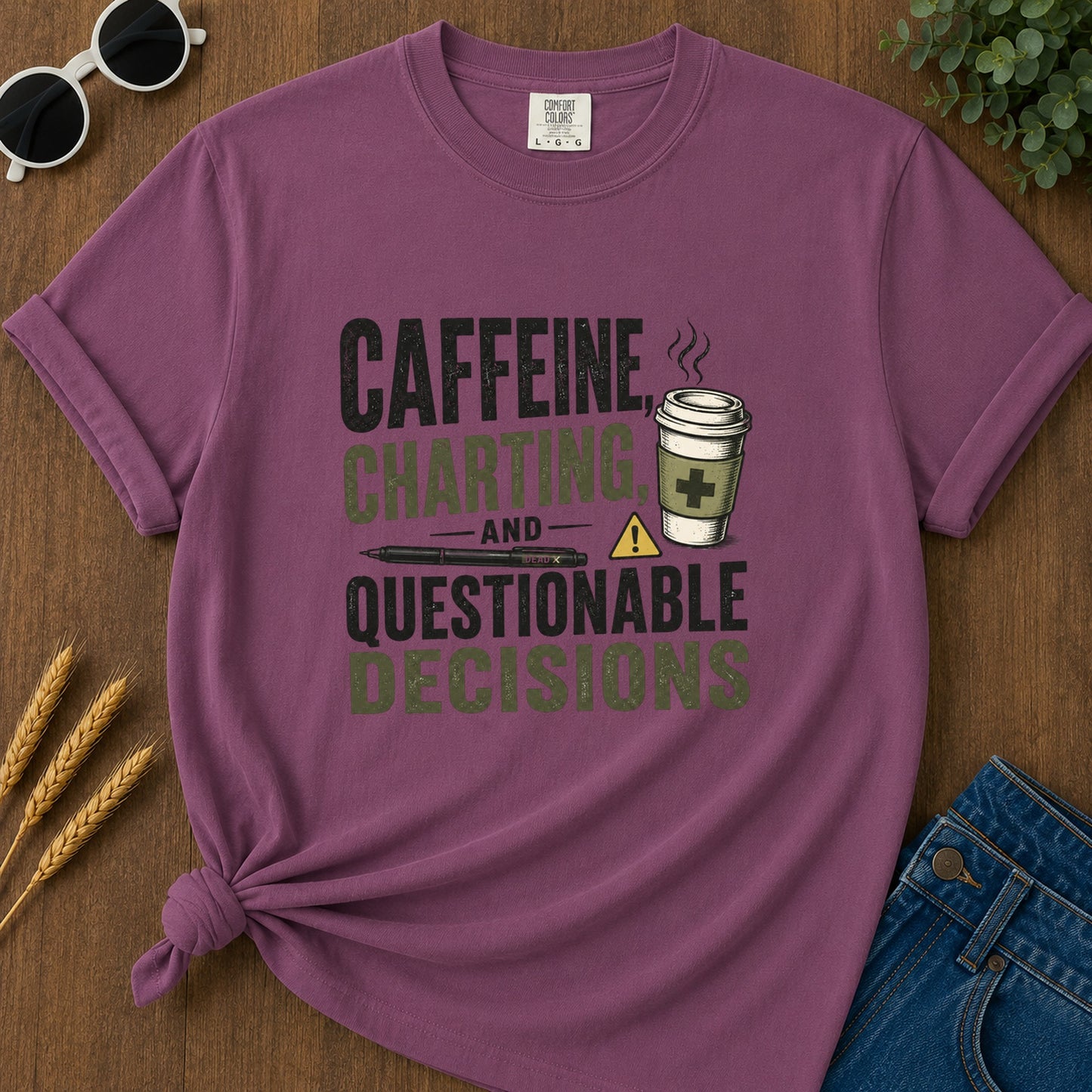 Charting T-Shirt - Berry