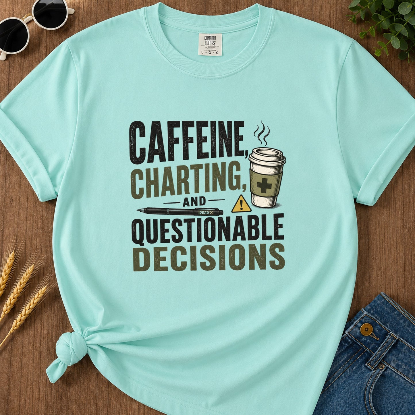 Charting T-Shirt - Chalky Mint