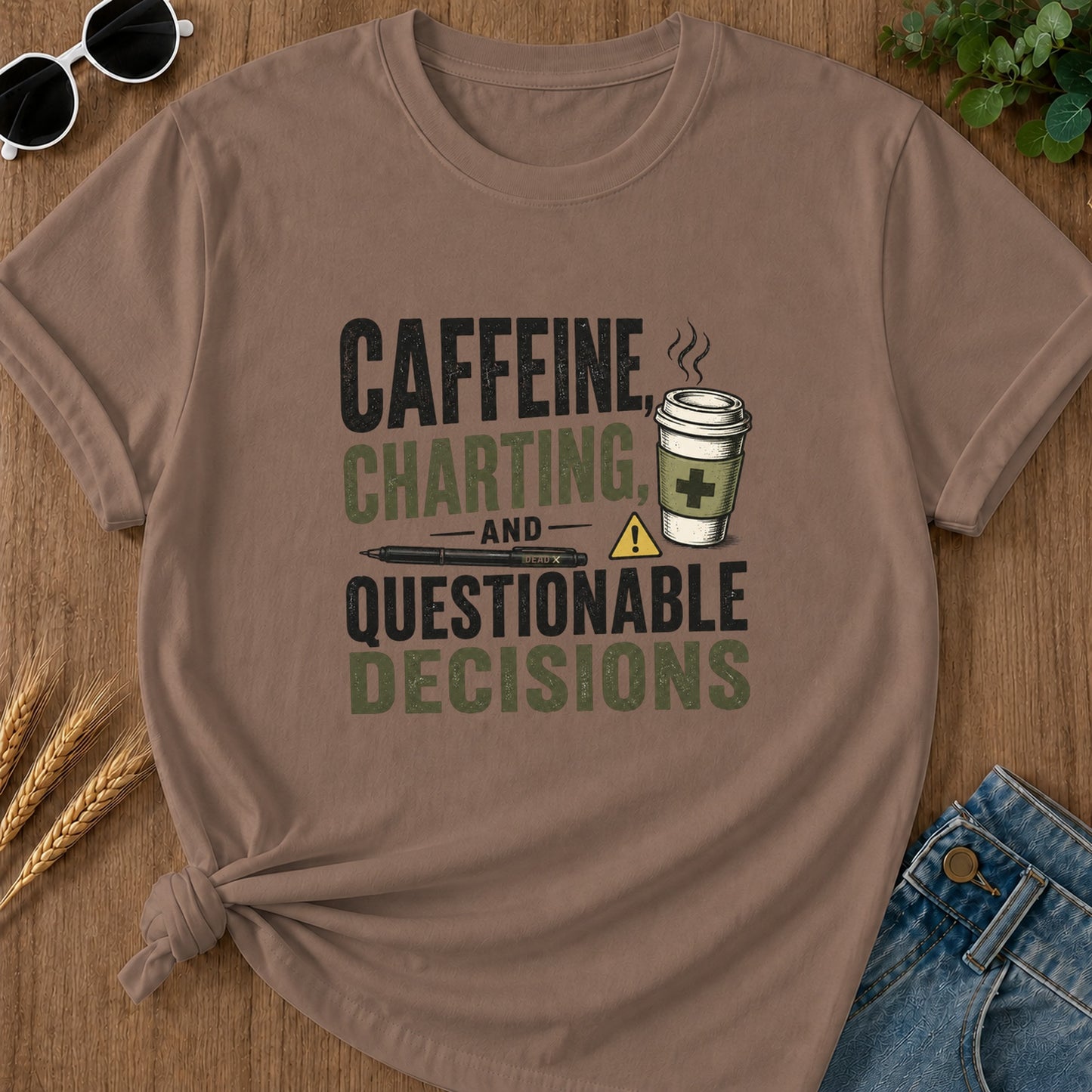Charting T-Shirt - Espresso