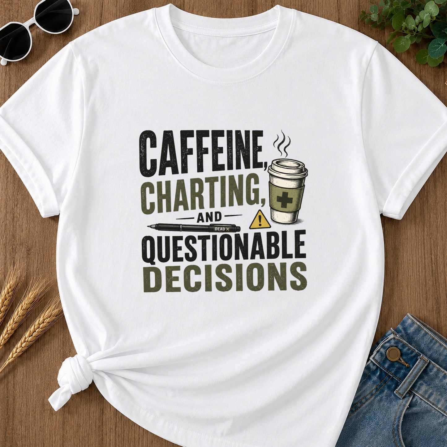 Charting T-Shirt - White