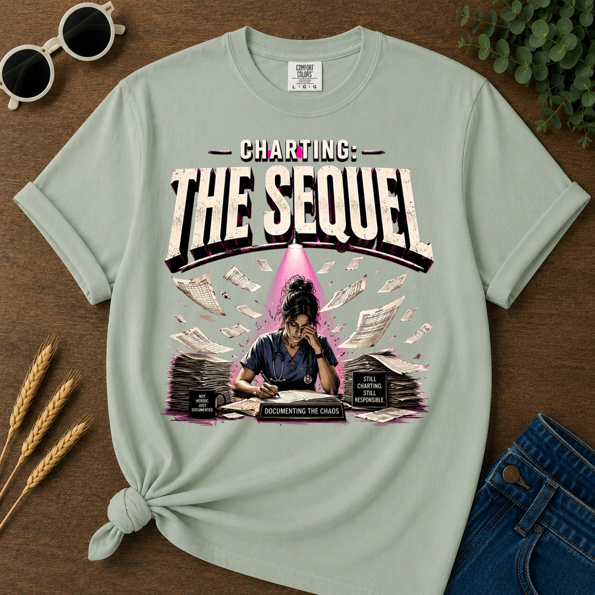Charting The Sequel T-Shirt - Bay
