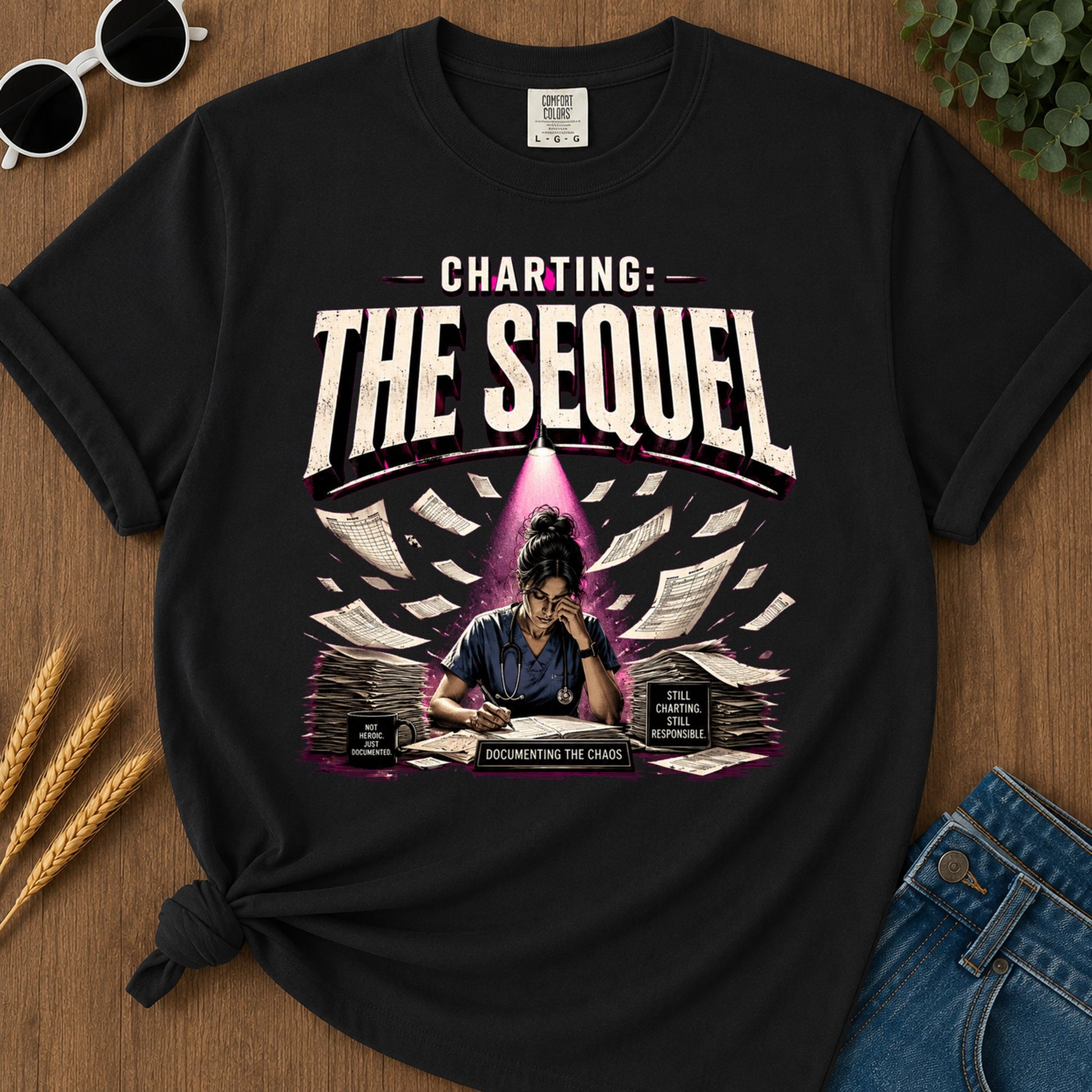 Charting The Sequel T-Shirt - Black