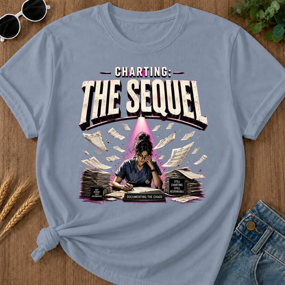 Charting The Sequel T-Shirt - Blue Jean