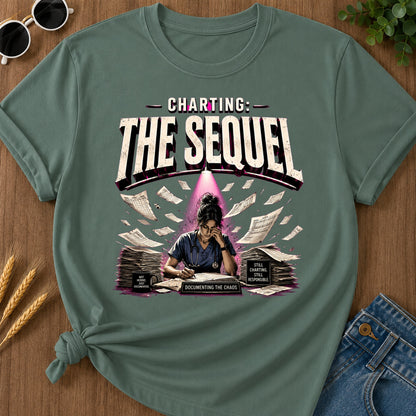 Charting The Sequel T-Shirt - Blue Spruce