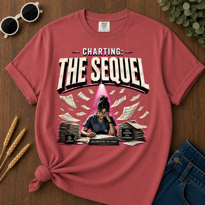 Charting The Sequel T-Shirt - Crimson