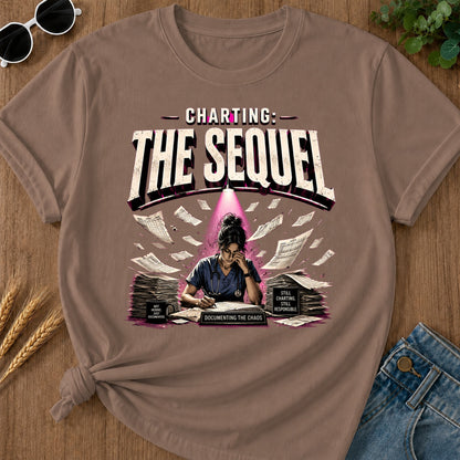 Charting The Sequel T-Shirt - Espresso