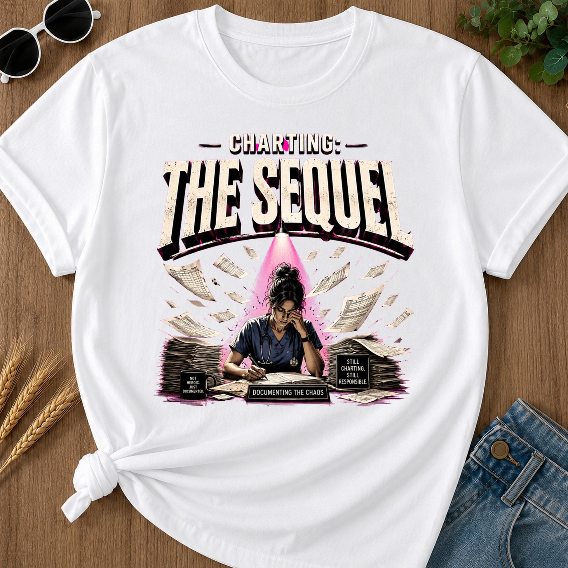 Charting The Sequel T-Shirt - White