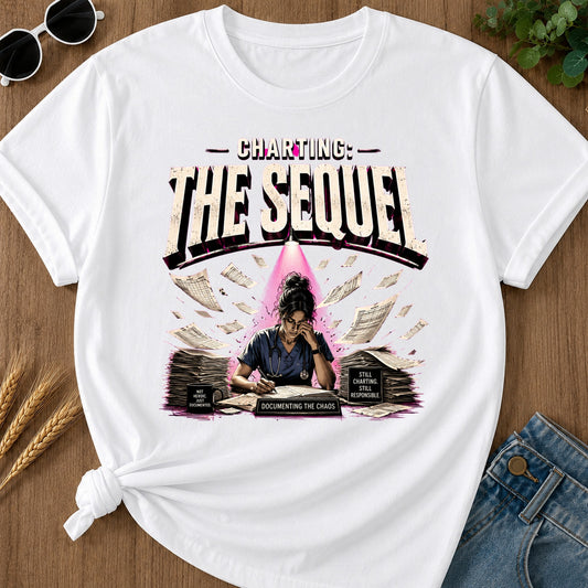 Charting The Sequel T-Shirt - White