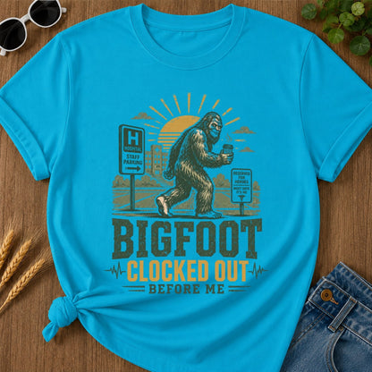 Clocked Out T-shirt - Sapphire Mockup
