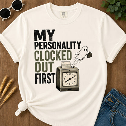 Clocked Out T-Shirt - Ivory