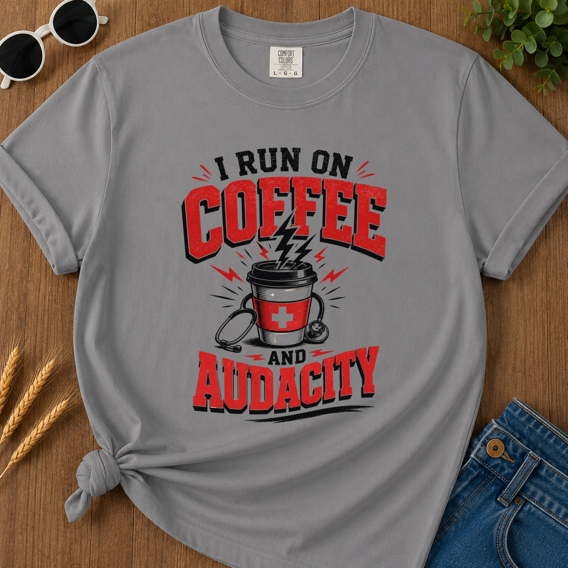 Coffee Audacity T-Shirt - Grey