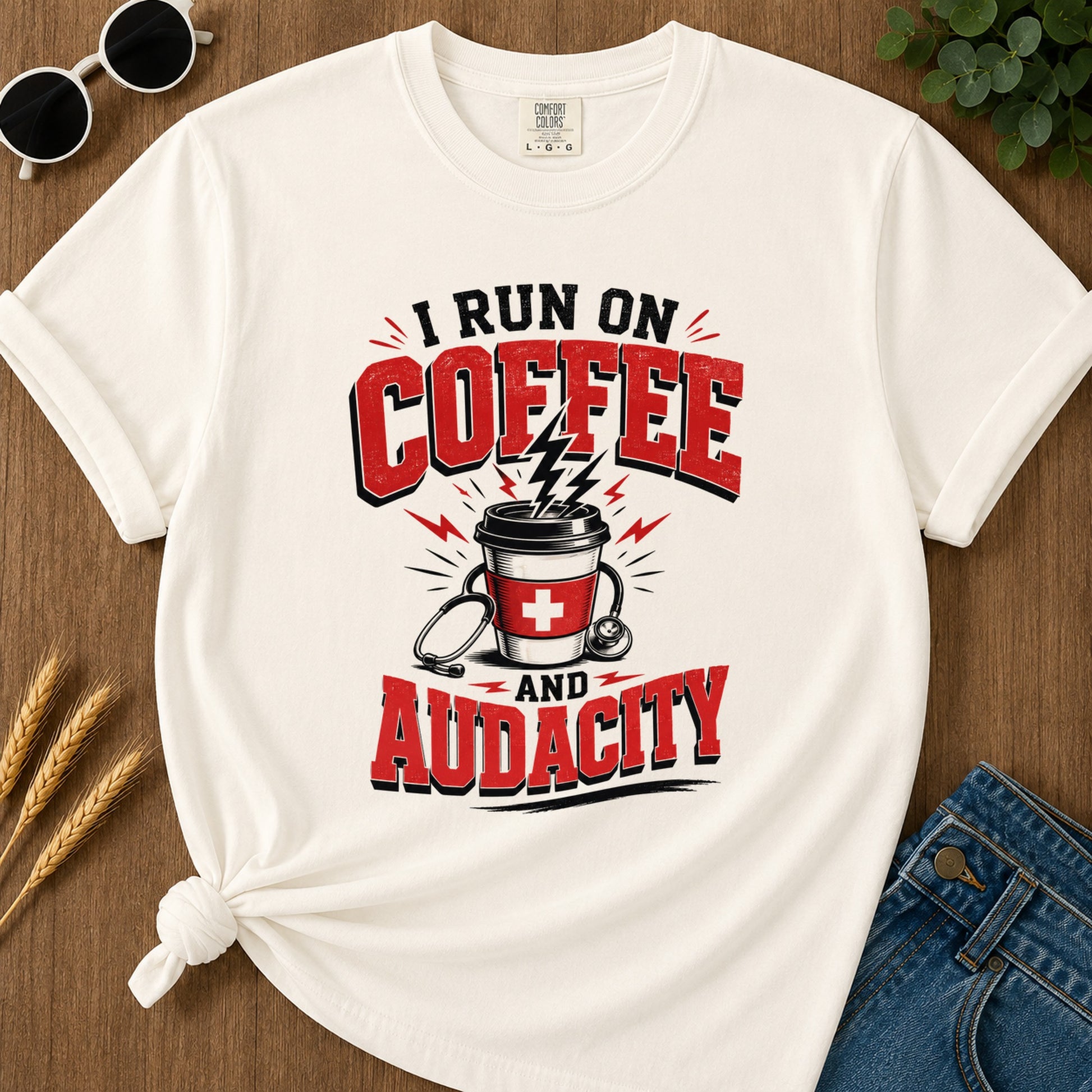 Coffee Audacity T-Shirt - Ivory