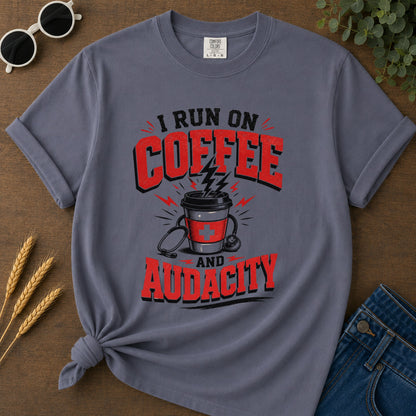 Coffee Audacity T-Shirt - Navy