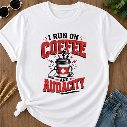 Coffee Audacity T-Shirt - White