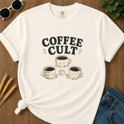 Coffee Cult T-Shirt - Ivory