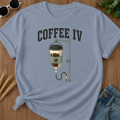 Coffee Iv T-Shirt - Blue Jean