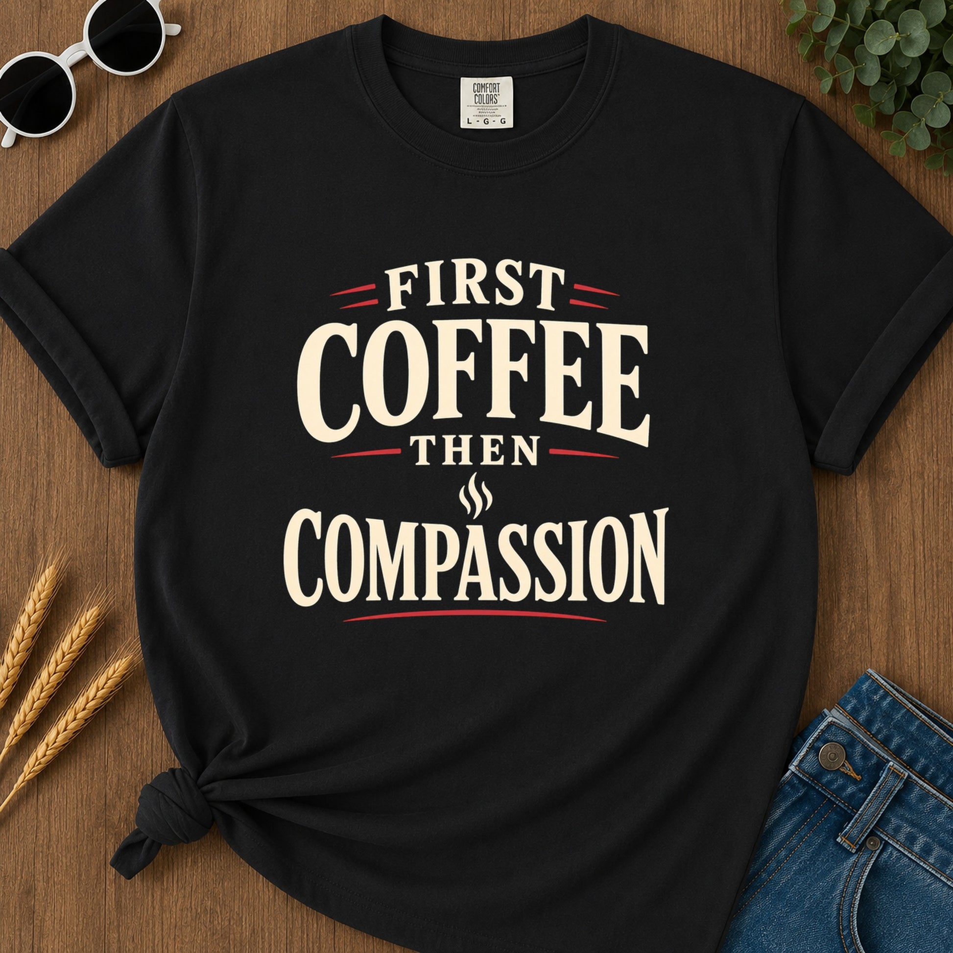 Coffee Pass T-Shirt - Black