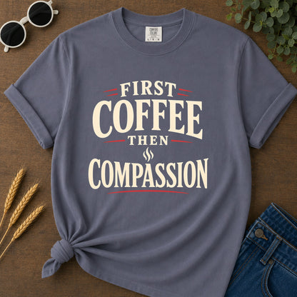 Coffee Pass T-Shirt - Navy