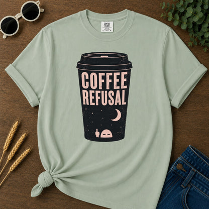 Coffee Refusal T-shirt - Bay Mockup