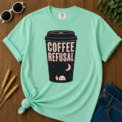 Coffee Refusal T-shirt - Island Reef Mockup