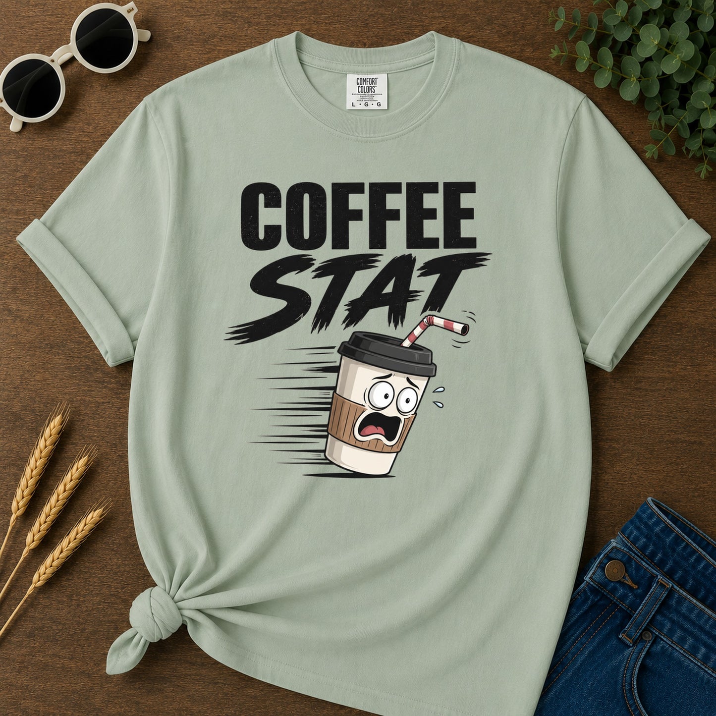 Coffee Stat T-Shirt - Bay