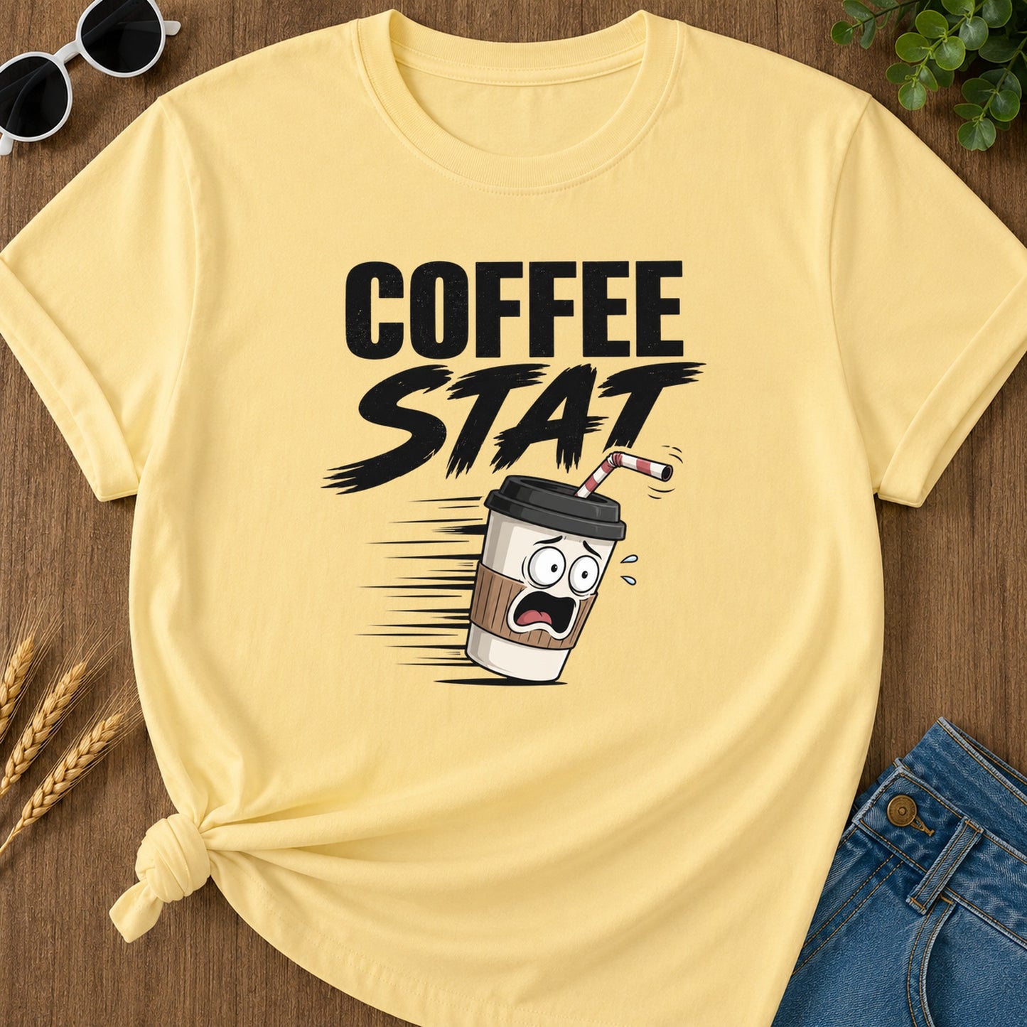 Coffee Stat T-Shirt - Butter