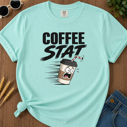Coffee Stat T-Shirt - Chalky Mint