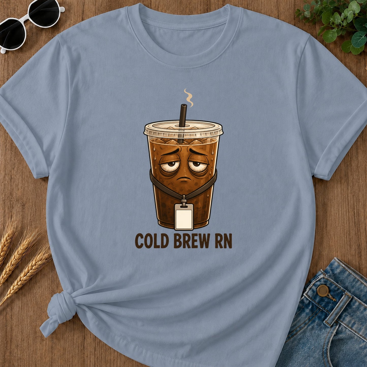Cold Brew Rn T-Shirt - Blue Jean