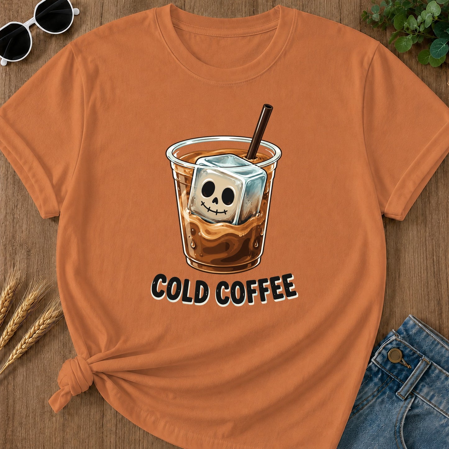 Cold Coffee Skull T-Shirt - Yam