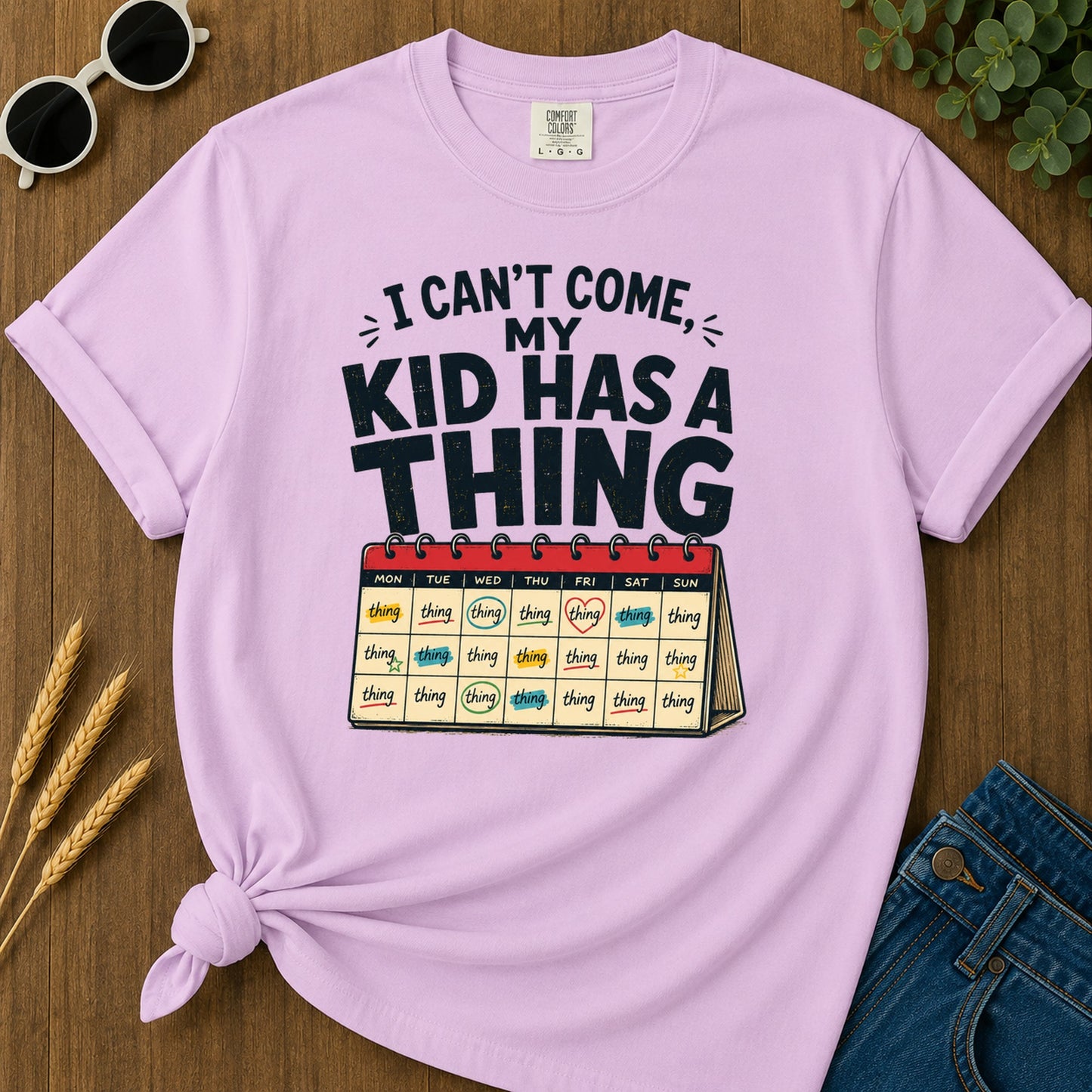 Come I Cant C My Now Tue Wed Thu Fri T-Shirt - Orchid
