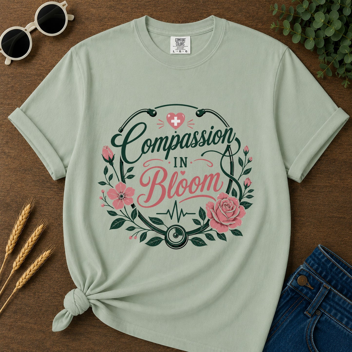 Compassion In Bloom T-Shirt - Bay
