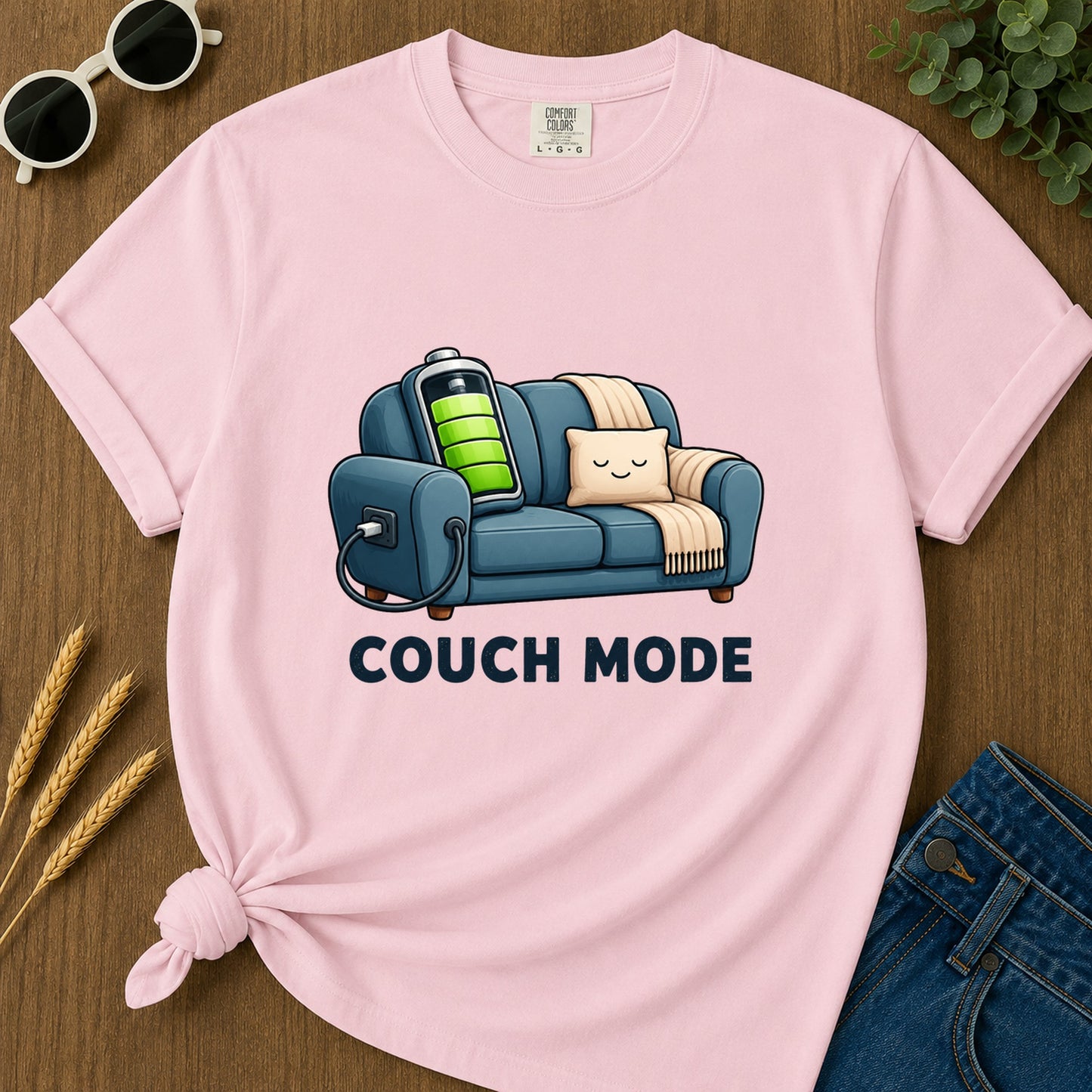 Couch Mode T-Shirt - Blossom