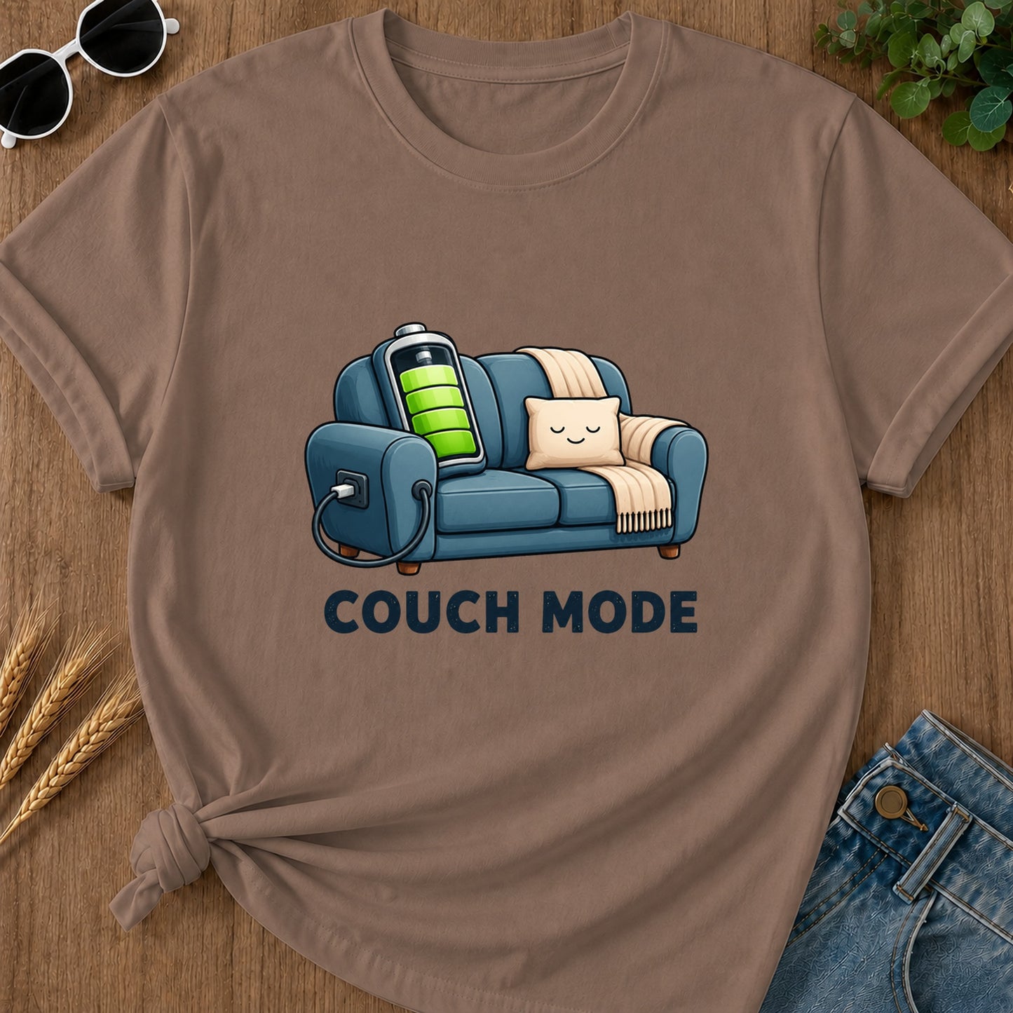 Couch Mode T-Shirt - Espresso