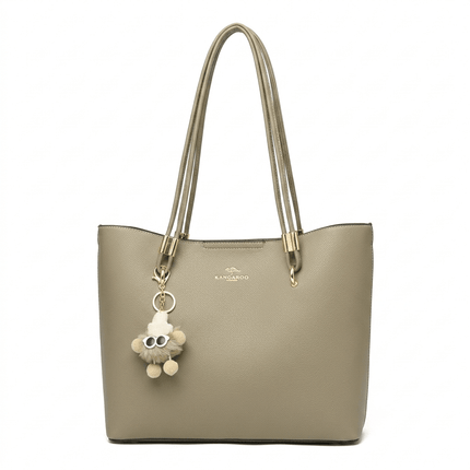 Cowhide Leather Basket Tote Bag - RAYZORA