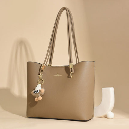 Cowhide Leather Basket Tote Bag - RAYZORA