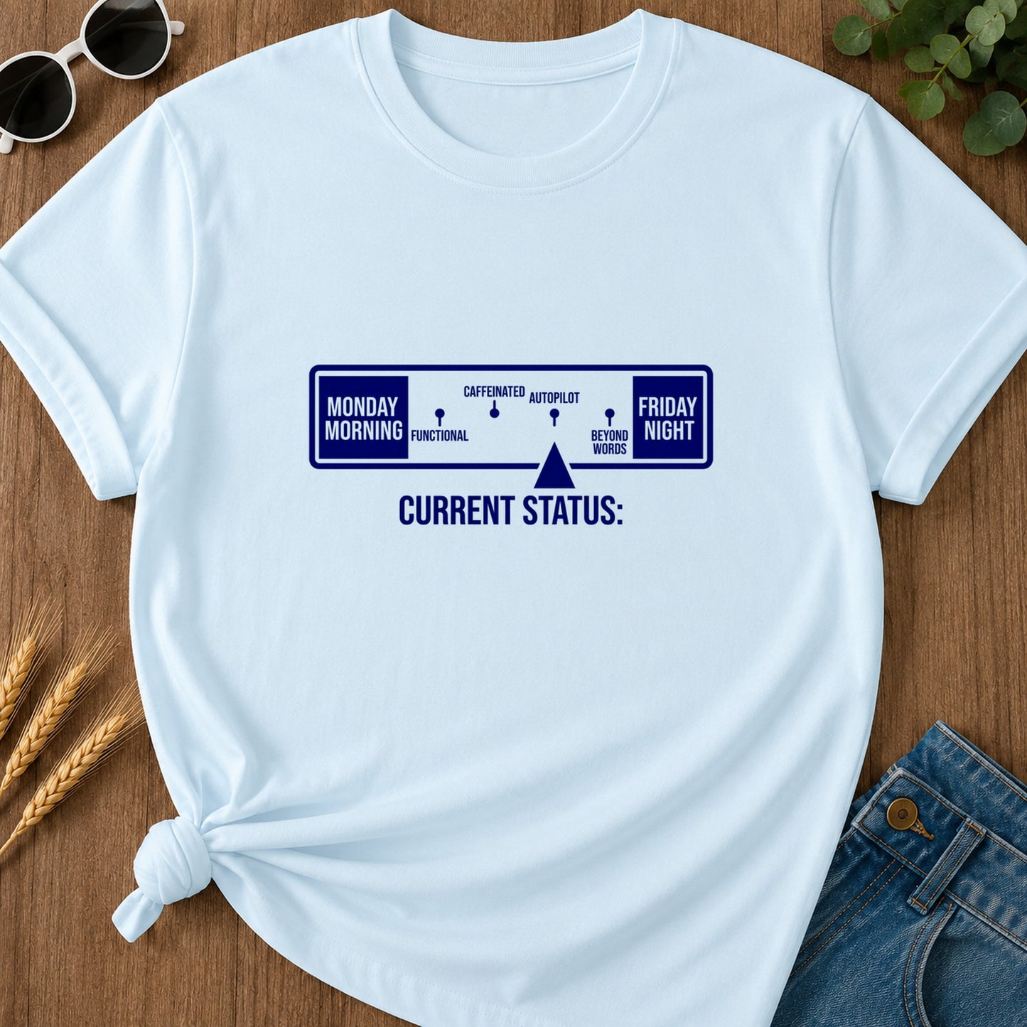 Current Status T-Shirt - Chambray